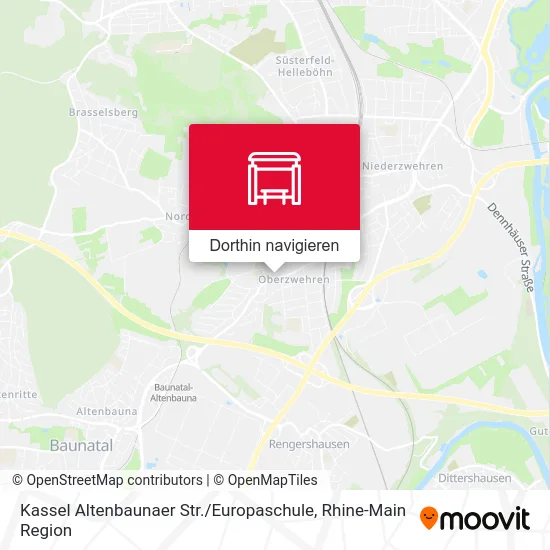 Kassel Altenbaunaer Str. / Europaschule Karte