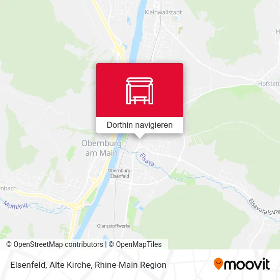 Elsenfeld, Alte Kirche Karte