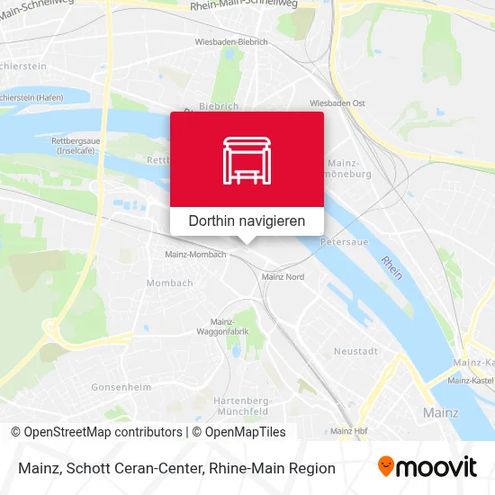 Mainz, Schott Ceran-Center Karte