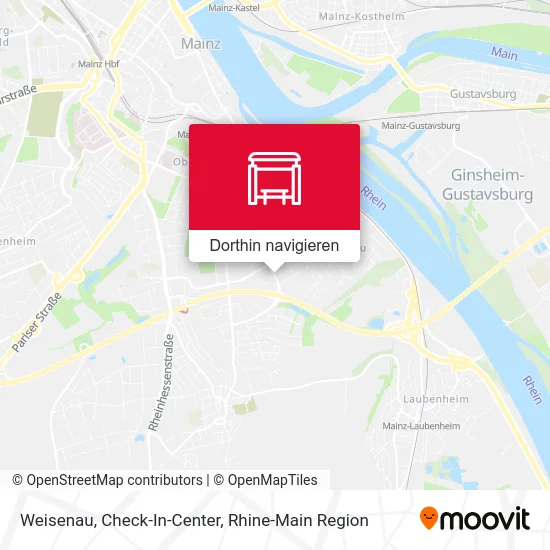 Weisenau, Check-In-Center Karte