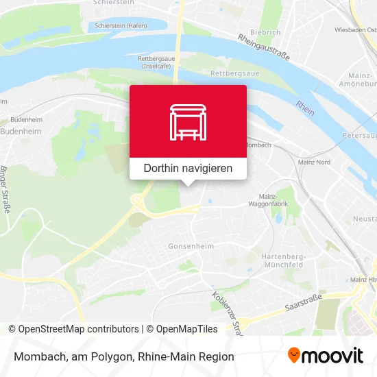 Mombach, am Polygon Karte