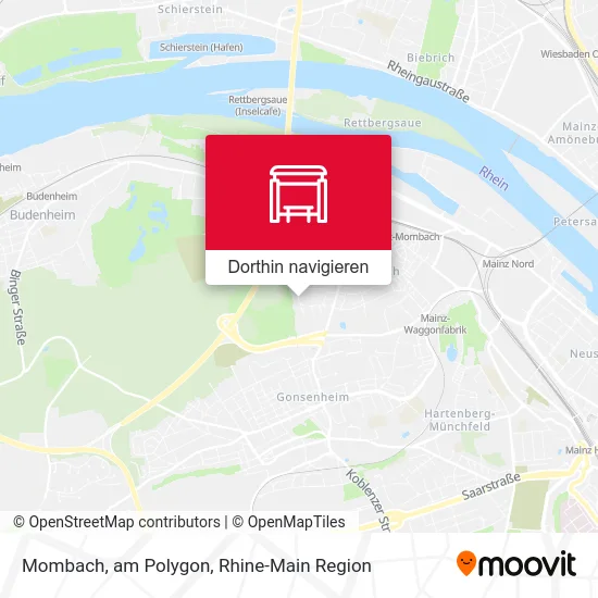 Mombach, am Polygon Karte