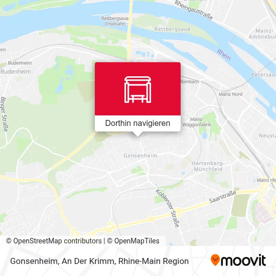 Gonsenheim,  An Der Krimm Karte