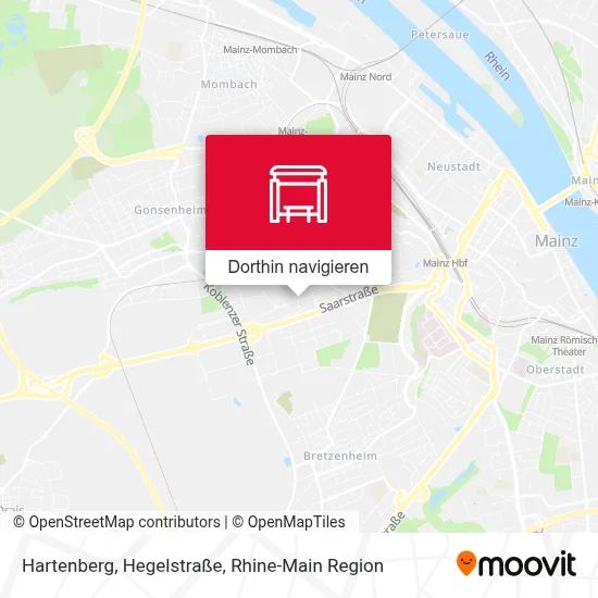 Hartenberg, Hegelstraße Karte