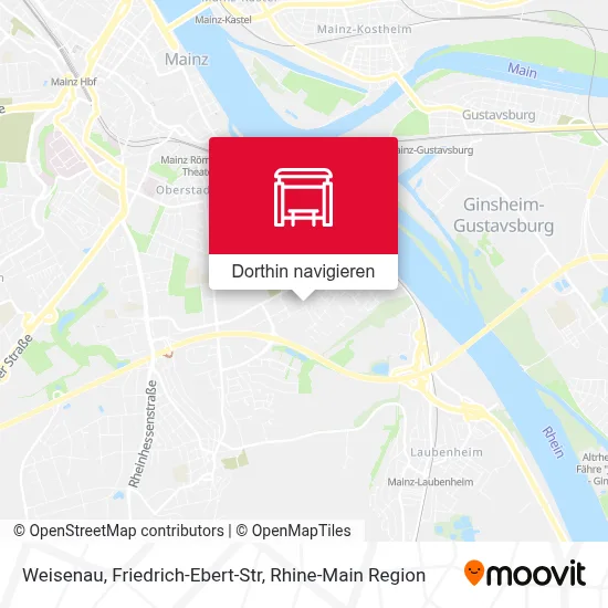 Weisenau, Friedrich-Ebert-Str Karte