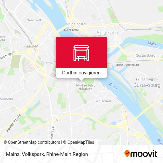 Mainz, Volkspark Karte