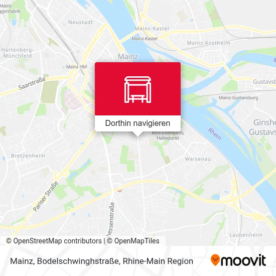 Mainz, Bodelschwinghstraße Karte