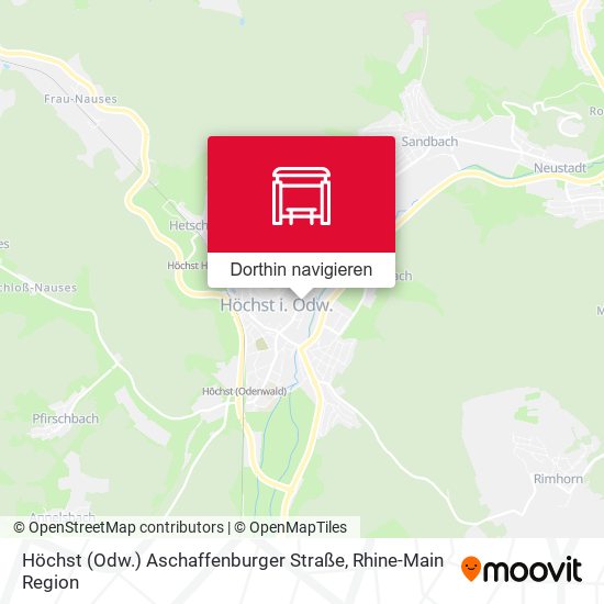 Höchst (Odw.) Aschaffenburger Straße Karte