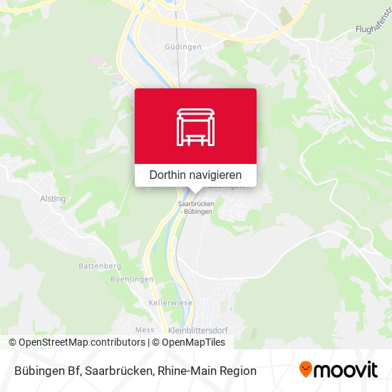 Bübingen Bf, Saarbrücken Karte