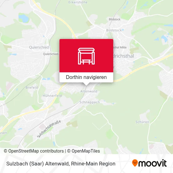 Sulzbach (Saar) Altenwald Karte