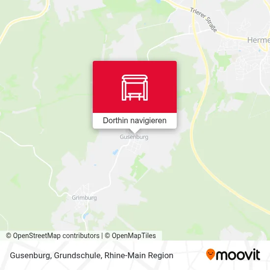 Gusenburg, Grundschule Karte