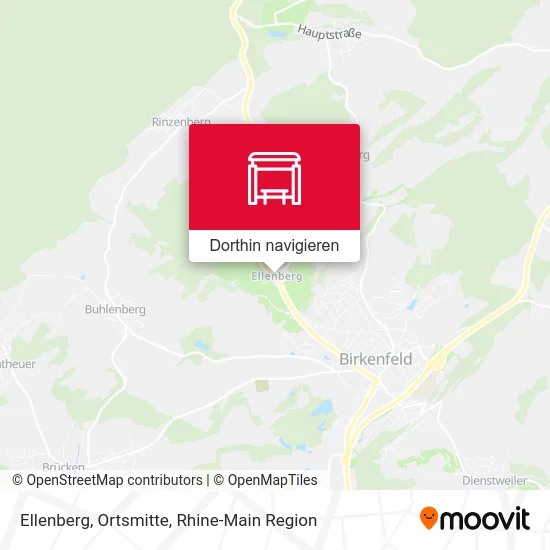 Ellenberg, Ortsmitte Karte