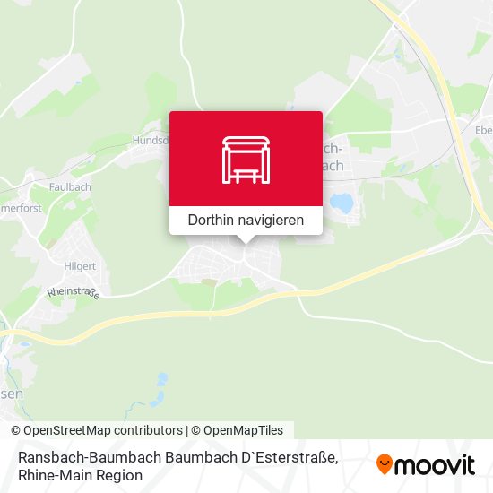 Ransbach-Baumbach Baumbach D`Esterstraße Karte