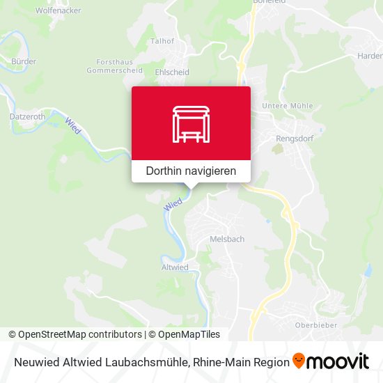 Neuwied Altwied Laubachsmühle Karte