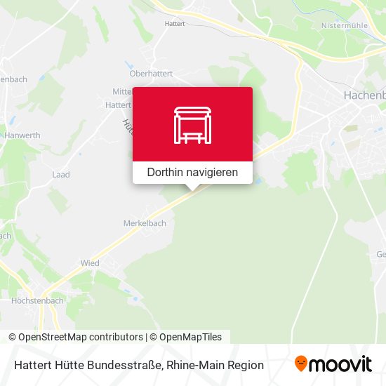 Hattert Hütte Bundesstraße Karte