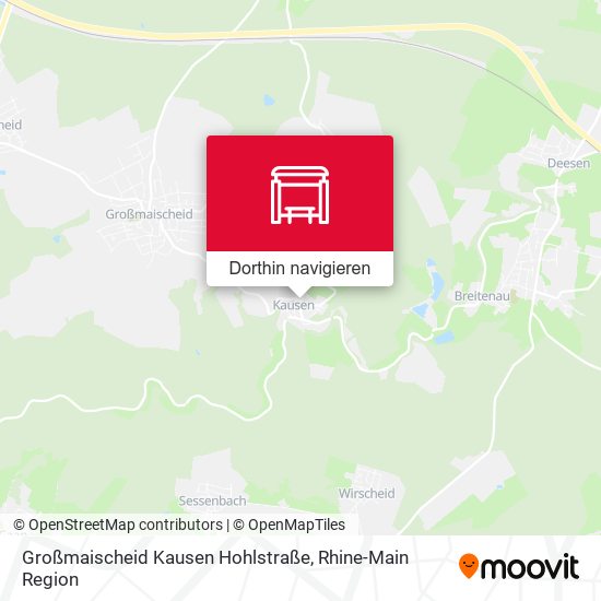 Großmaischeid Kausen Hohlstraße Karte