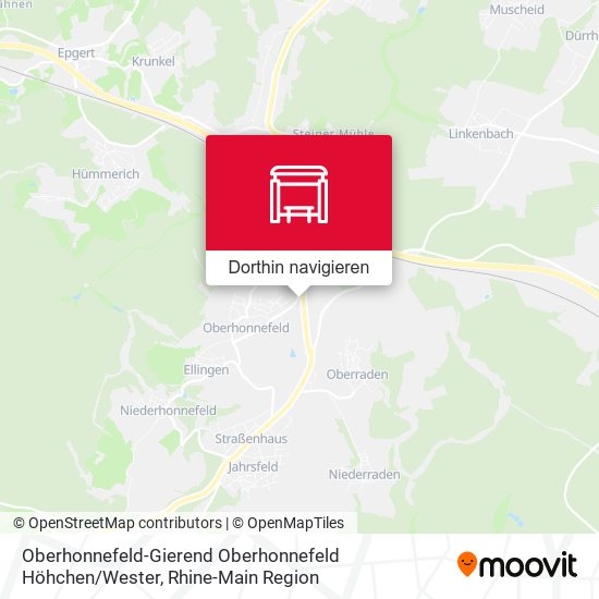 Oberhonnefeld-Gierend Oberhonnefeld Höhchen / Wester Karte