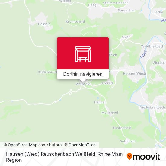 Hausen (Wied) Reuschenbach Weißfeld Karte