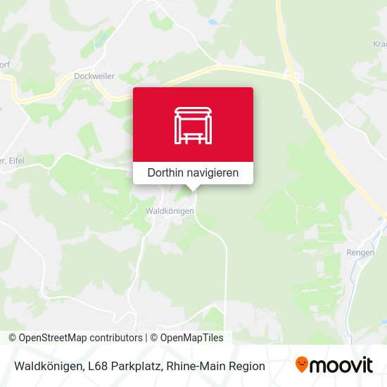 Waldkönigen, L68 Parkplatz Karte