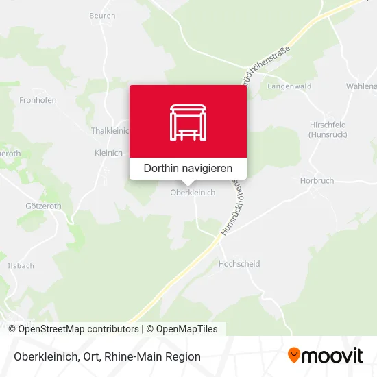 Oberkleinich, Ort Karte