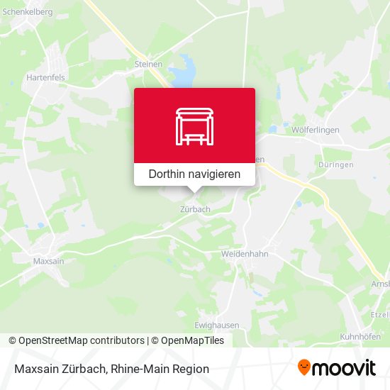 Maxsain Zürbach Karte