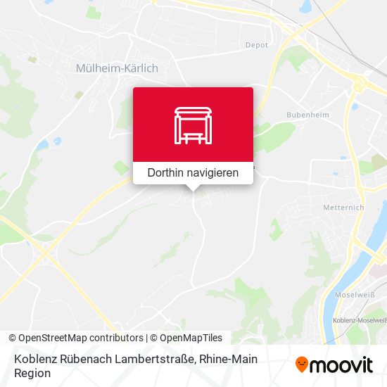 Koblenz Rübenach Lambertstraße Karte