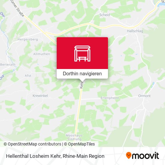 Hellenthal Losheim Kehr Karte