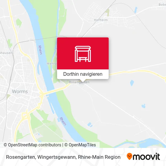 Rosengarten, Wingertsgewann Karte