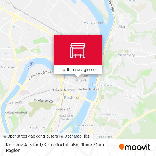 Koblenz Altstadt / Kornpfortstraße Karte