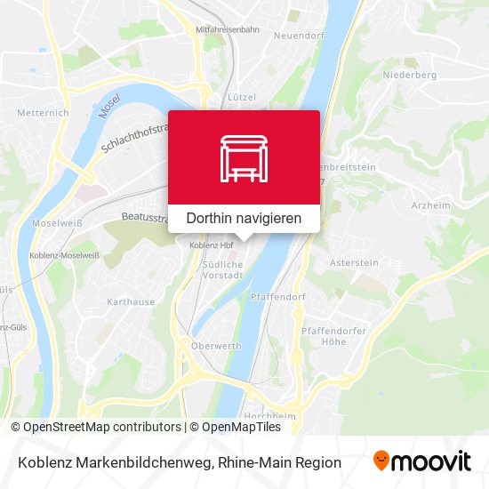 Koblenz Markenbildchenweg Karte