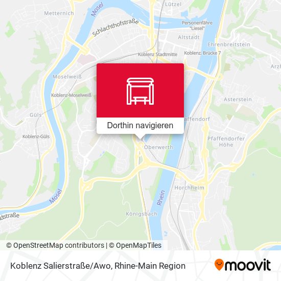 Koblenz Salierstraße/Awo Karte