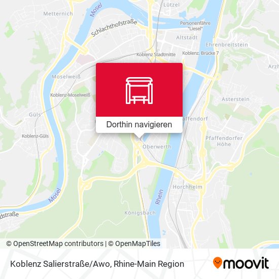 Koblenz Salierstraße/Awo Karte