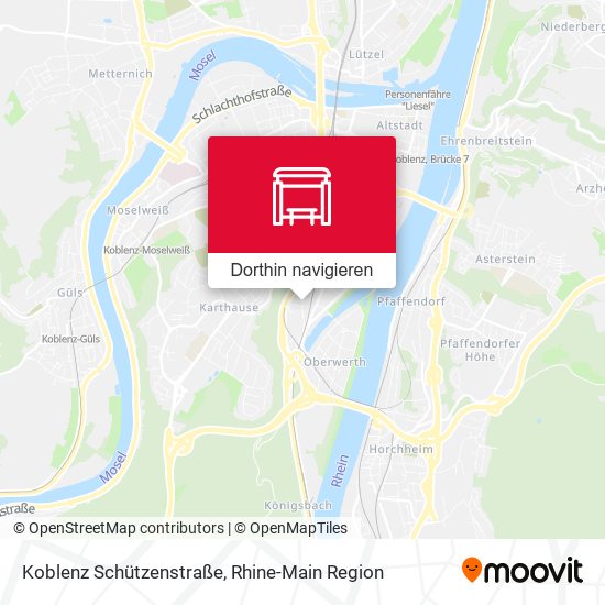 Koblenz Schützenstraße Karte
