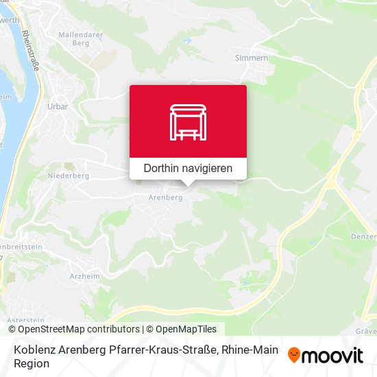 Koblenz Arenberg Pfarrer-Kraus-Straße Karte