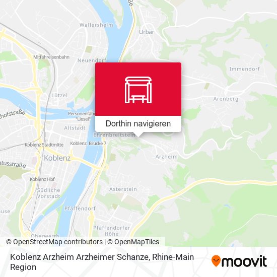 Koblenz Arzheim Arzheimer Schanze Karte