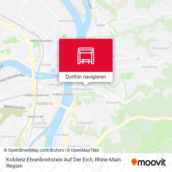 Koblenz Ehrenbreitstein Auf Der Eich Karte