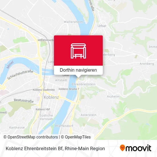 Koblenz Ehrenbreitstein Bf Karte
