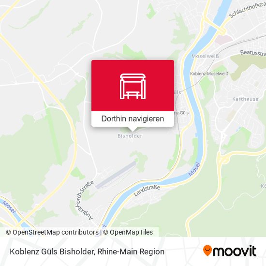 Koblenz Güls Bisholder Karte