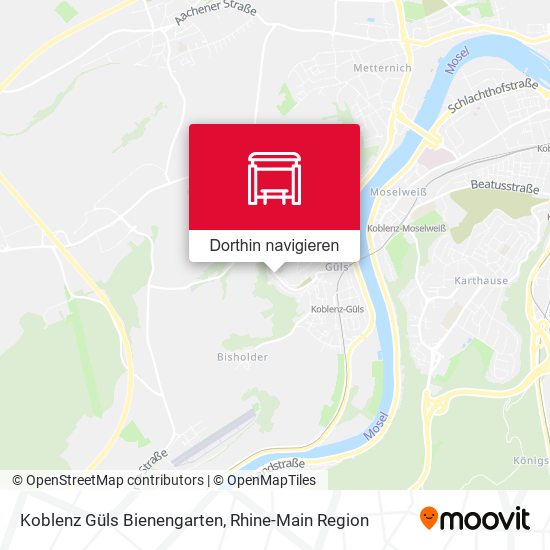 Koblenz Güls Bienengarten Karte