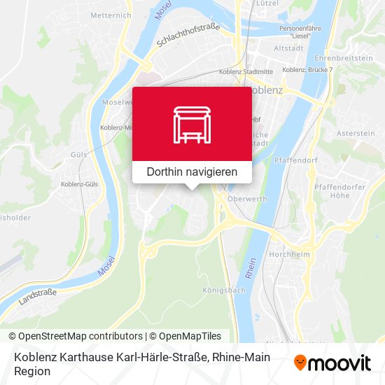 Koblenz Karthause Karl-Härle-Straße Karte