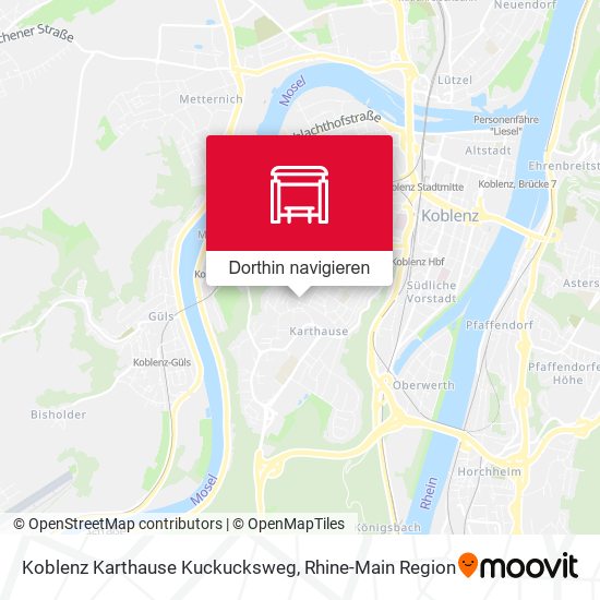 Koblenz Karthause Kuckucksweg Karte