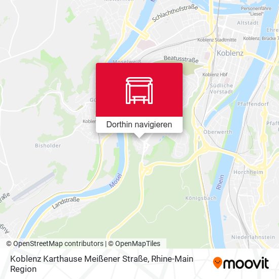 Koblenz Karthause Meißener Straße Karte