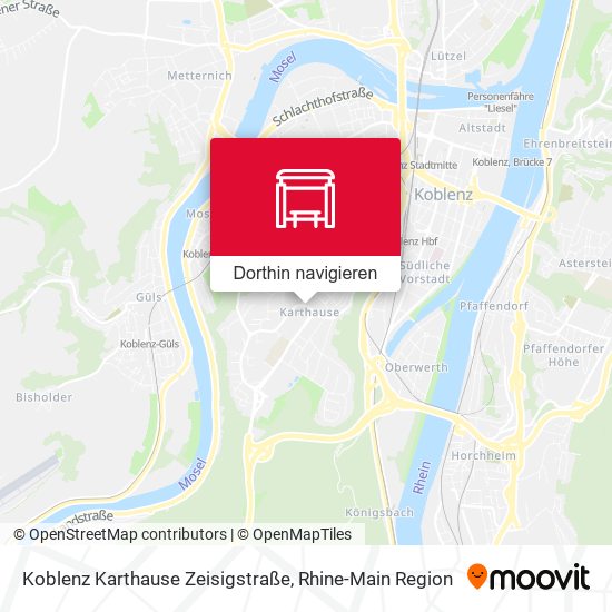 Koblenz Karthause Zeisigstraße Karte