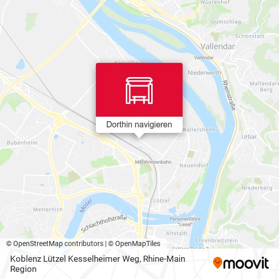 Koblenz Lützel Kesselheimer Weg Karte