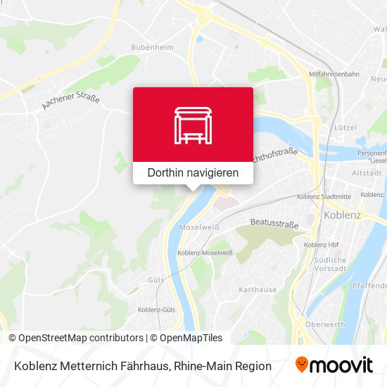 Koblenz Metternich Fährhaus Karte