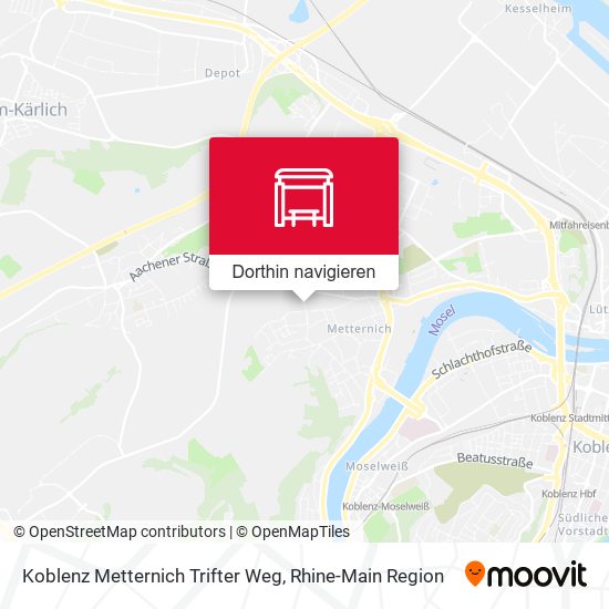 Koblenz Metternich Trifter Weg Karte