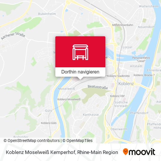 Koblenz Moselweiß Kemperhof Karte