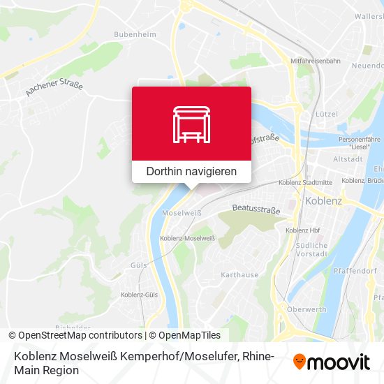 Koblenz Moselweiß Kemperhof / Moselufer Karte