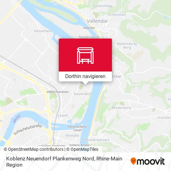 Koblenz Neuendorf Plankenweg Nord Karte