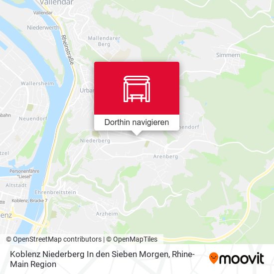 Koblenz Niederberg In den Sieben Morgen Karte
